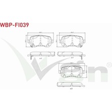 Otoco Fıat Freemont (Jf) 2.0 Mjt 170 Hp 2011- Arka Fren Balatası Ikazlı 68029 887AA