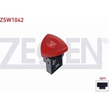 Otoco Renault Master Iı 1998-2010 Flaşör Anahtarı 4 Pin Kırmızı Işık 8200442724
