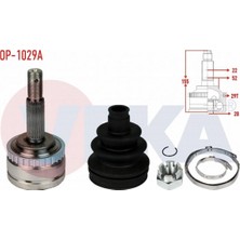 Otoco Opel Corsa Aks Kafası Sol-Sağ Ön Dış 26089775