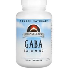 Source Naturals, Ga.ba Calm Mind, 750 Mg, 180 Capsules.made In Usa 49.