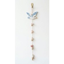 Fi Hediyelik Martı Figürlü Marin Temalı Deniz Kabuklu Duvar Balkon Süsü