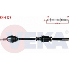 Otoco Renault Megane Iı (Bm0/1,cm0/1) 1.6i 16V A-T Uzunluk 804MM 2002-2008 Komple Aks Sağ Ön 8200531904