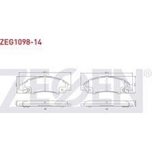 Otoco Isuzu D-Max (8dh) 2.5 D - 2.5 Dıtd - 3.0 D 2002-2009 Ön Fren Balatası Ikazlı 89040317