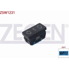 Otoco Peugeot 106 Iı 1996-2002/ 405 I 1987-1996 Cam Açma Anahtarı Tekli 6 Pin Otomatik 6552.V1