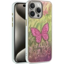 Alvera  Iphone 14 Pro Kılıf Blade Aynalı Desenli Kapak - Desen 5