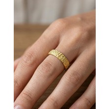 Wind Silver Zebraj Tasarım Ayarlanabilir Unısex Yüzük