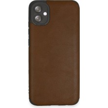 Alvera  Galaxy A04E Kılıf Loop Deri  - Kahverengi