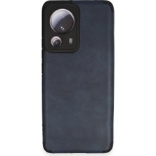 Alvera  Mi 13 Lite Kılıf Loop Deri  - Lacivert