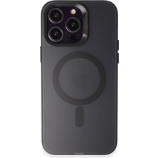 Alvera Joko 15 Pro Max Kılıf Mateks Magsafe Kapak - Siyah