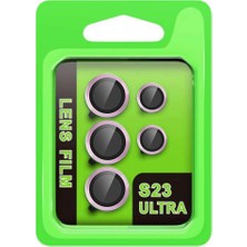 Alvera Galaxy S23 Ultra Raze Metal Kamera Lens - Lila