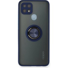 Alvera A15 Kılıf Montreal Yüzüklü Kapak - Lacivert