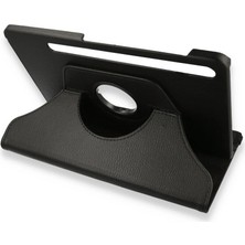 Alvera  Galaxy X800 Tab S8 Plus 12.4 Kılıf 360 Tablet Deri Kılıf - Siyah