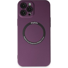 Alvera 12 Pro Kılıf Jack Magneticsafe Lens - Mürdüm