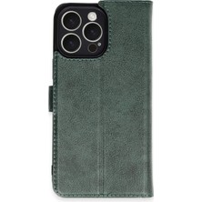 Alvera  Iphone 16 Pro Max Kılıf Trend S Plus Kapaklı Kılıf - Yeşil