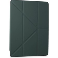 Alvera  Galaxy T870 Tab S7 11 Kılıf Kalemlikli Mars Tablet Kılıfı - Koyu Yeşil
