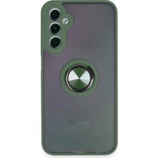 Alvera  Galaxy A24 4g Kılıf Montreal Yüzüklü  Kapak - Yeşil