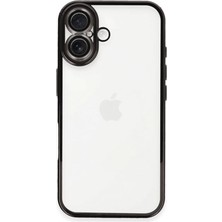 Alvera  Iphone 16 Kılıf  Lensli  - Siyah