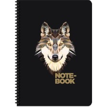 Keskin Color 17X24 cm Çizgisiz 100 Yaprak Jungle Sert Kapak Telli Defter 60 gr Beyaz Kağıt Çok Renkli Tek Ebat Orta Boy Spiralli Çizgisiz Konsept Defterler Sert B5 100 Yaprak