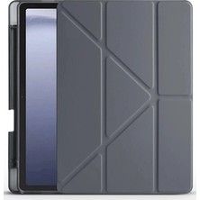 Senka Huawei Honor Pad X9 11.5 Kılıf Kalemlikli Mars Tablet Kılıfı - Koyu Gri