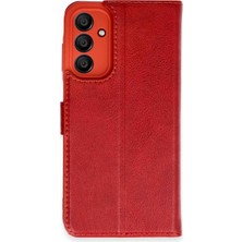 Alvera  Galaxy A35 5g Kılıf Trend S Plus Kapaklı Kılıf - Kırmızı