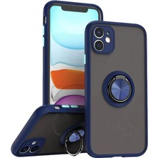 Alvera 11 Kılıf Montreal Yüzüklü Kapak - Lacivert