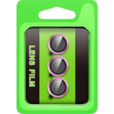 Alvera Galaxy S25 Fe Raze Metal Kamera Lens - Pembe