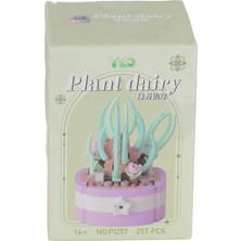 Dekofon P1257 Panlos Simülasyon Çiçek Serisi 257 Parça Block Oyuncak