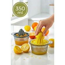Poomy 350 ml Hazneli Manuel Narenciye ve Limon Sıkacağı - Pratik Portakal Sıkıcı