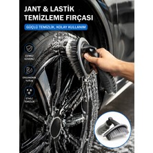 Fine Clean Jant , Lastik Temizleme Fırçası Ergonomik Saplı  Oto Temizlik Fırçası Güçlü Temizlik