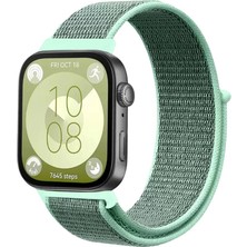 Senka Huawei Fit 4 Hasırlı Cırtcırtlı Kordon (Saat Değildir) - Turkuaz