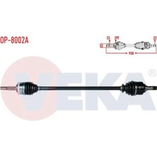 Otoco Opel Corsa C 1.3 Cdtı Abslı 29 Dıs Uzunluk 930MM 2000-2006 Komple Aks Sağ Ön 26095017