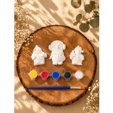 En Art Penguenler Mini 3’lü Biblo Boyama Seti – 5 Renk Akrilik Boya ve Fırça Dahil | Dıy Hobi Seti, Çocuk Etkinlik