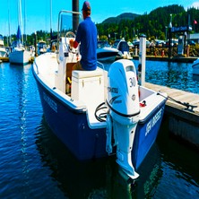 Sevsenka Tohatsu Mfs 30 Dweftl Uzun Şaft Marşlı Trimli Manuel Beyaz 4 Zamanlı Deniz Motoru