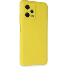 Senka Note 12 5g Kılıf Nano Içi Kadife - Sarı