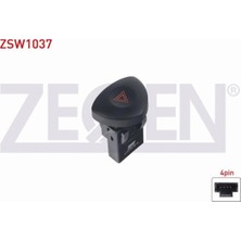 Otoco Renault Clıo Iı-Master Iı-Kangoo 98-10/trafıc Iı 01-14 Flaşör Anahtarı 4 Pin Kırmızı Işık 8200442723
