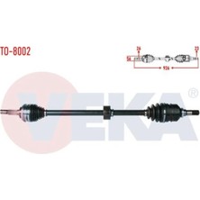Otoco Toyota Corolla (_E10_) 1.6i Uzunluk 926MM 1992-1997 Komple Aks Sağ Ön 2650112003|26501-12003