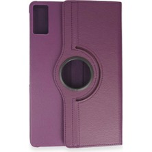 Alvera  Galaxy T550 Tab A 9.7 Kılıf 360 Tablet Deri Kılıf - Mürdüm