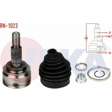 Otoco Renault Kangoo(Kw0/1)1.5 Dcı 5 Vıtes 27X22X56,7 Uzunluk 146 mm 08-Aks Kafası Sol-Sağ Ön Dış