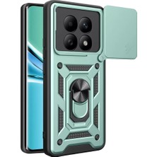 Mey İthalat Mey Ithalat®   Redmi Note 15 4g Pars Lens Yüzüklü Silikon - Yeşil