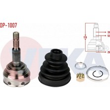 Otoco Opel Vectra B 1.8i 16V 33X25X52 Uzunluk 170,8 mm 1995-2003 Aks Kafası Sol-Sağ Ön Dış 374241