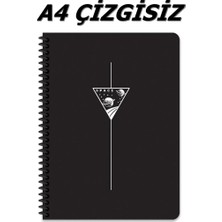 Keskin Color A4 80 Yaprak Çizgisiz Plastik Kapak Telli Defter 60 Gram Beyaz Sayfa Beyaz Tek Ebat Büyük Boy Spiralli Çizgisiz Konsept Defterler Sert A4 80 Yaprak