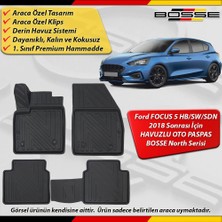Ford Focus 5 Paspas Araca Özel Hb 2018 Sonrası Derin Havuzlu Paspas Bosse North Serisi
