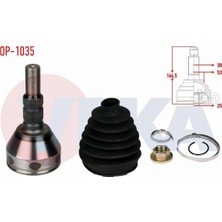 Otoco Opel Vectra C 1.6 16V 30X25X53 Uzunluk mm 166 2002-2008 Aks Kafası Sol-Sağ Ön Dış 71740557
