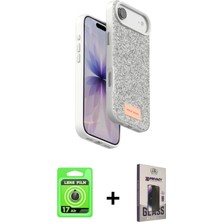 DS LLC Ieg™ iPhone 17 Air Kılıf Vadi Klasik Serisi - Siyah Bilvis Hayalet Cam Ekran Koruyucu + Gold Raz