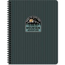 Keskin Color A4 Çizgisiz 80 Yaprak Outdoor Karton Kapak Telli Defter Lacivert Tek Ebat Orta Boy Spiralli Çizgisiz Konsept Defterler Karton A4 80 Yaprak