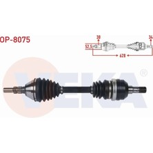 Otoco Opel Vectra C 2.0 Dtı 2002-2008 Komple Aks Sol Ön Uzunluk 628MM 13166585
