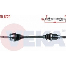Otoco Toyota Yarıs (P9) 1.4 D-4d Uzunluk 658MM 2006-2010 Komple Aks Sol Ön 434200D322