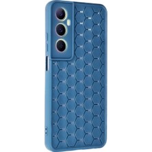 Senson Realme C65 Kılıf Petek Silikon Kapak - Mavi