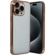Senson Apple Iphone 15 Pro Max Razer Lensli Silikon - Çöl Titanyum
