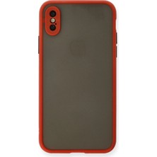 Senson Apple Iphone x Kılıf Montreal Silikon Kapak - Kırmızı